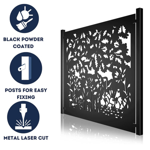 Metal Fence Panels Autumn Garden Fencing Screens
